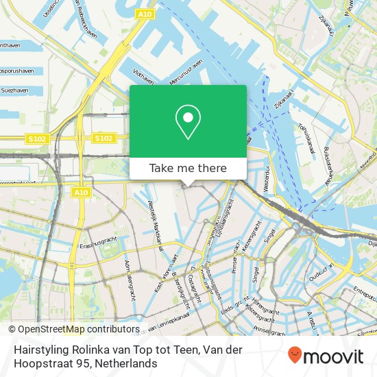 Hairstyling Rolinka van Top tot Teen, Van der Hoopstraat 95 map