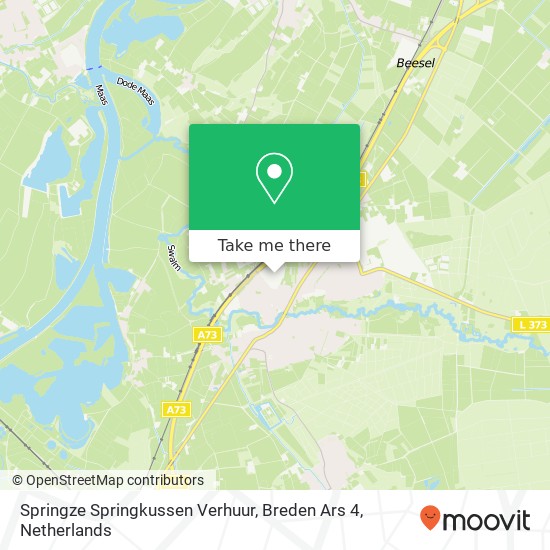 Springze Springkussen Verhuur, Breden Ars 4 map