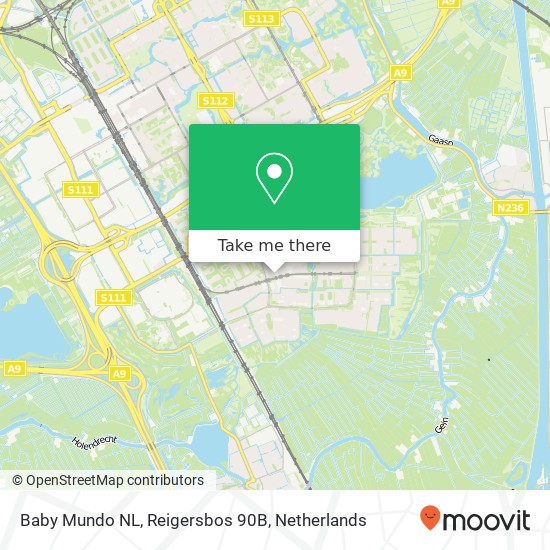 Baby Mundo NL, Reigersbos 90B map