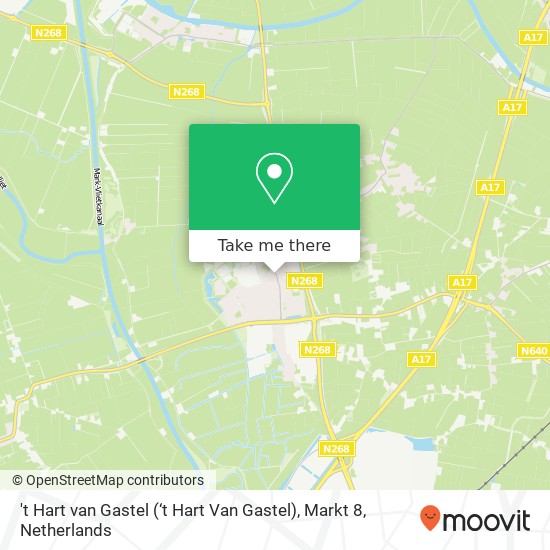 't Hart van Gastel (‘t Hart Van Gastel), Markt 8 map