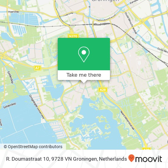 R. Doumastraat 10, 9728 VN Groningen Karte