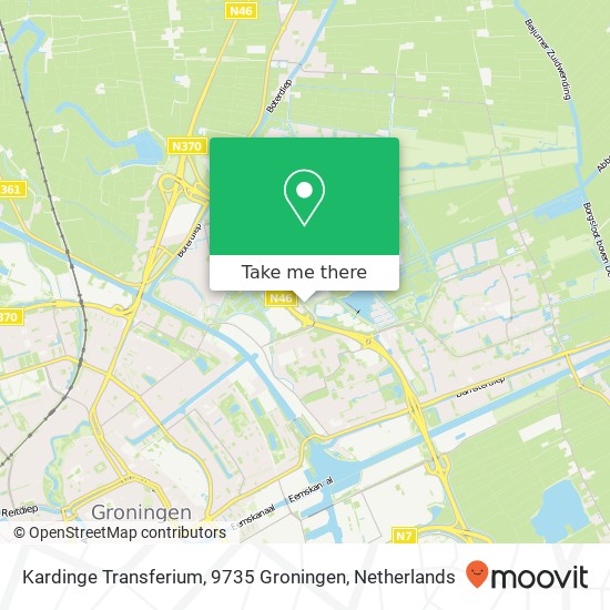 Kardinge Transferium, 9735 Groningen map