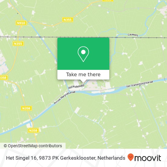 Het Singel 16, 9873 PK Gerkesklooster map