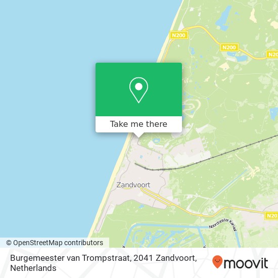 Burgemeester van Trompstraat, 2041 Zandvoort map