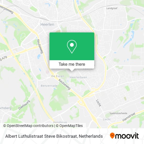 Albert Luthulistraat Steve Bikostraat Karte