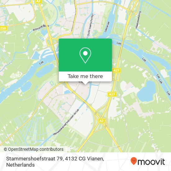 Stammershoefstraat 79, 4132 CG Vianen map