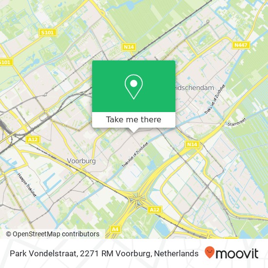 Park Vondelstraat, 2271 RM Voorburg map