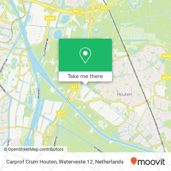 Carprof Crum Houten, Waterveste 12 map