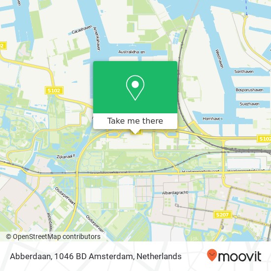 Abberdaan, 1046 BD Amsterdam map