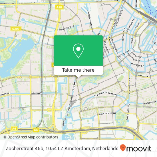 Zocherstraat 46b, 1054 LZ Amsterdam Karte