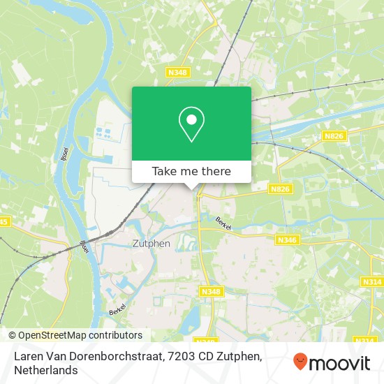 Laren Van Dorenborchstraat, 7203 CD Zutphen Karte