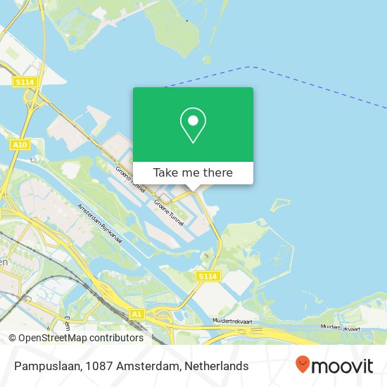 Pampuslaan, 1087 Amsterdam map