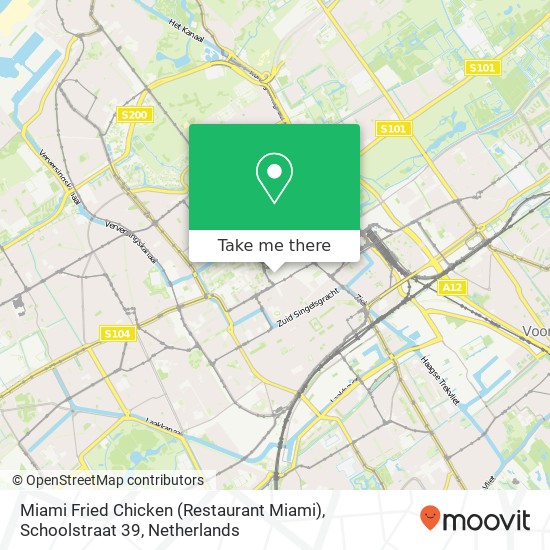 Miami Fried Chicken (Restaurant Miami), Schoolstraat 39 map