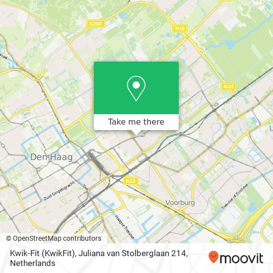 Kwik-Fit (KwikFit), Juliana van Stolberglaan 214 map