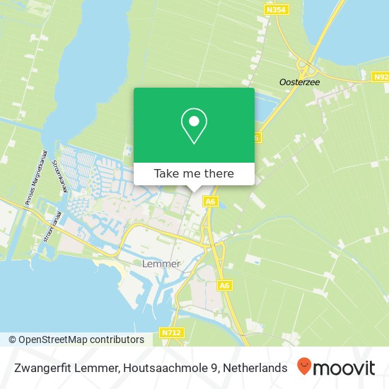 Zwangerfit Lemmer, Houtsaachmole 9 Karte