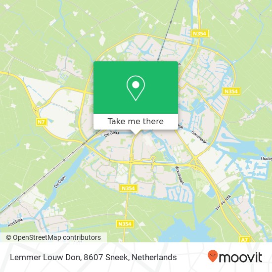 Lemmer Louw Don, 8607 Sneek map