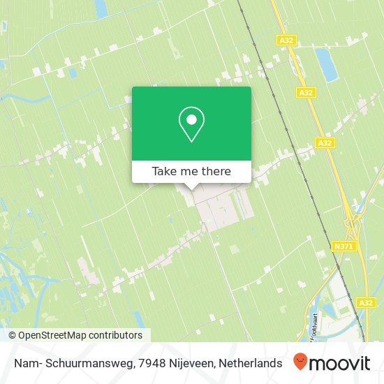 Nam- Schuurmansweg, 7948 Nijeveen Karte