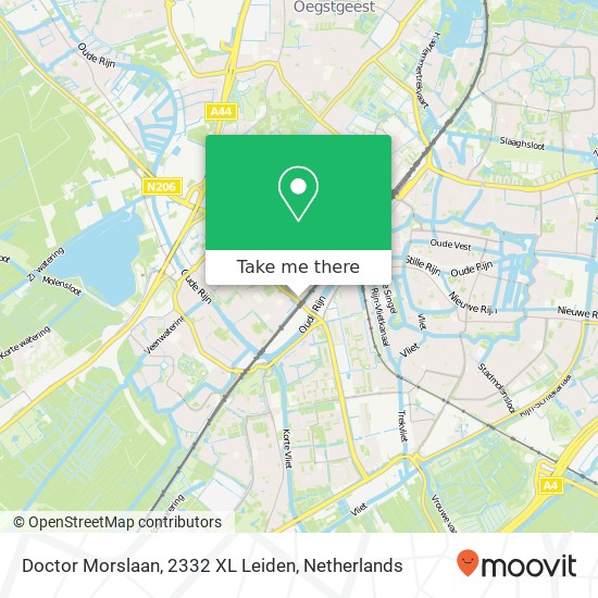 Doctor Morslaan, 2332 XL Leiden map