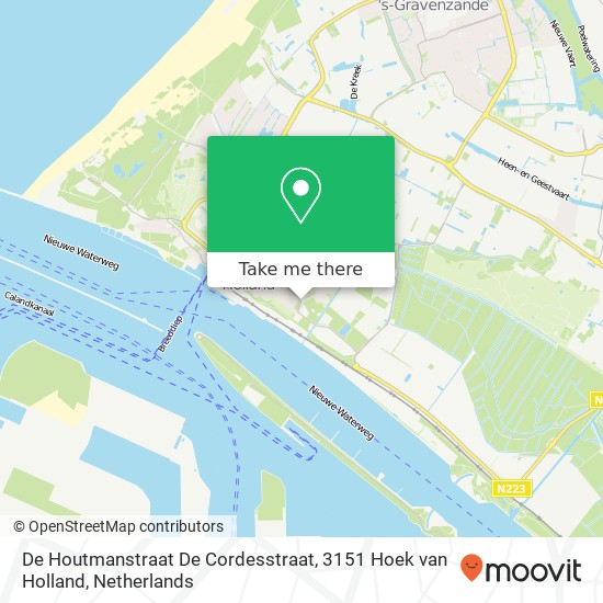 De Houtmanstraat De Cordesstraat, 3151 Hoek van Holland map