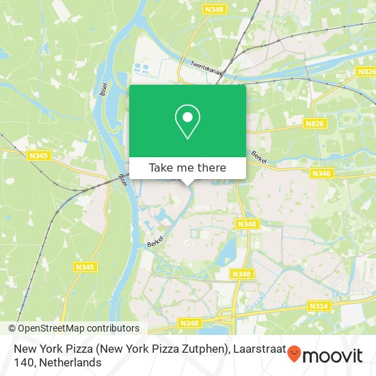 New York Pizza (New York Pizza Zutphen), Laarstraat 140 Karte