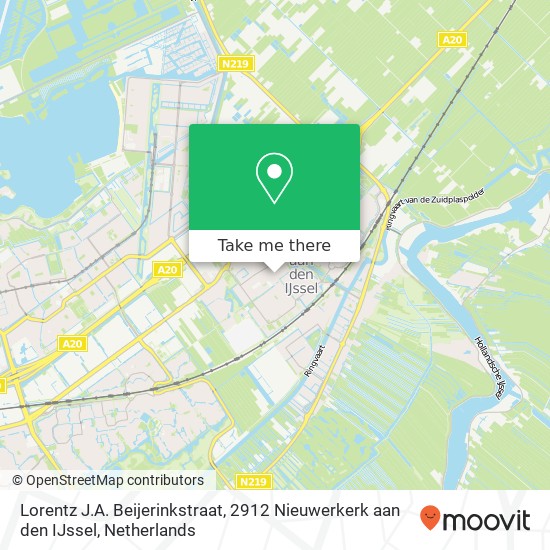 Lorentz J.A. Beijerinkstraat, 2912 Nieuwerkerk aan den IJssel Karte