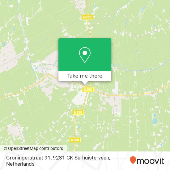 Groningerstraat 91, 9231 CK Surhuisterveen map