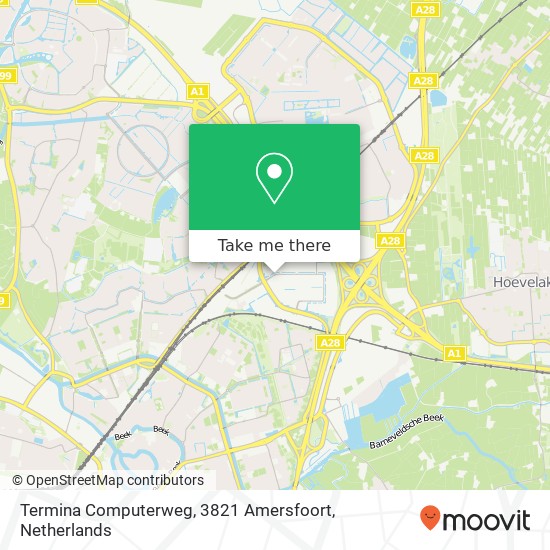 Termina Computerweg, 3821 Amersfoort map