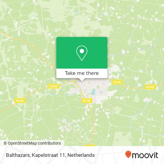 Balthazars, Kapelstraat 11 map