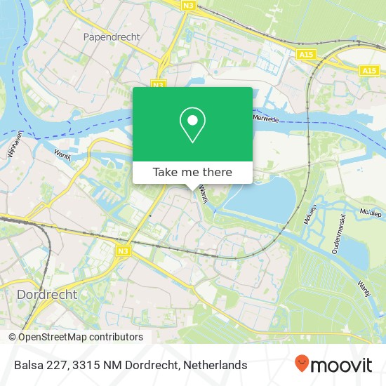 Balsa 227, 3315 NM Dordrecht map