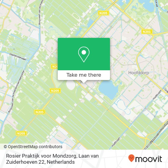 Rosier Praktijk voor Mondzorg, Laan van Zuiderhoeven 22 map