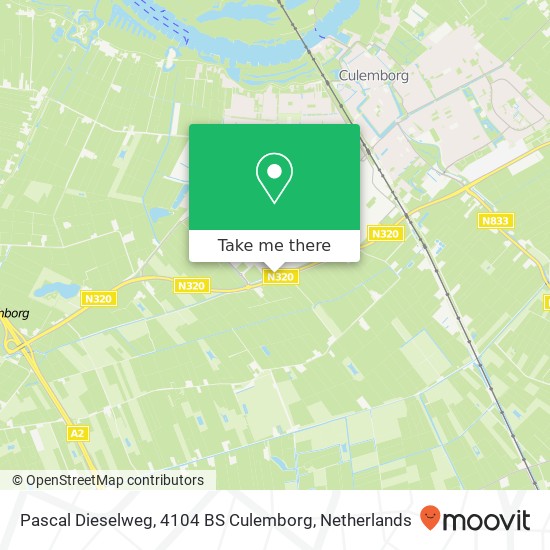 Pascal Dieselweg, 4104 BS Culemborg map