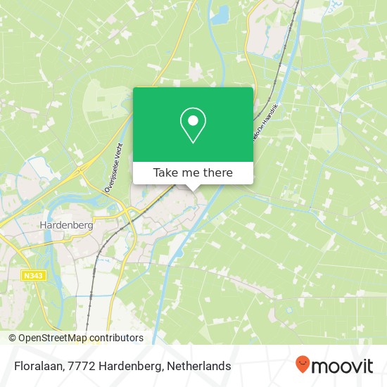 Floralaan, 7772 Hardenberg map