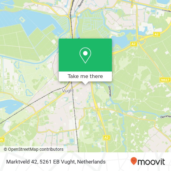 Marktveld 42, 5261 EB Vught map