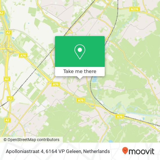 Apolloniastraat 4, 6164 VP Geleen map