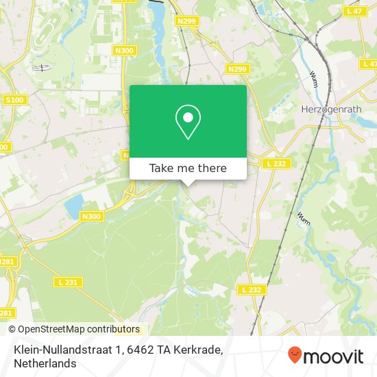 Klein-Nullandstraat 1, 6462 TA Kerkrade map