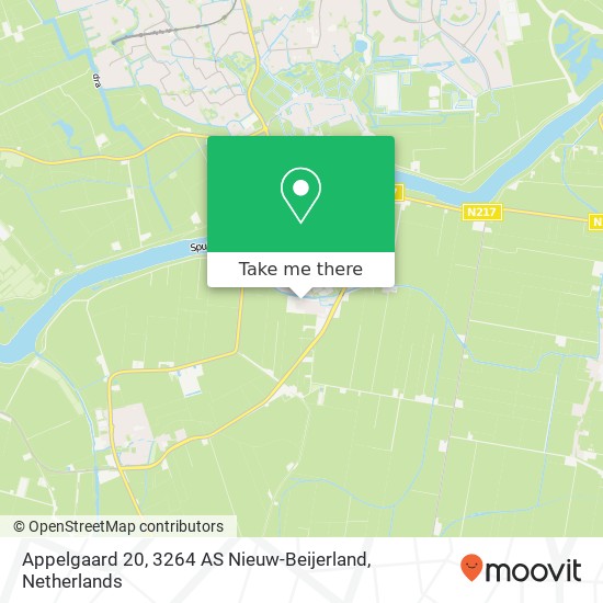 Appelgaard 20, 3264 AS Nieuw-Beijerland map