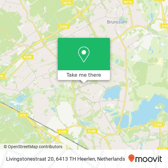 Livingstonestraat 20, 6413 TH Heerlen Karte