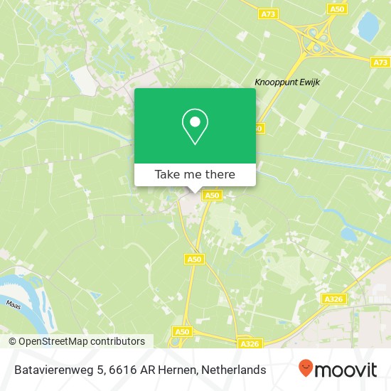 Batavierenweg 5, 6616 AR Hernen map