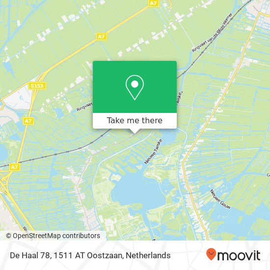 De Haal 78, 1511 AT Oostzaan map