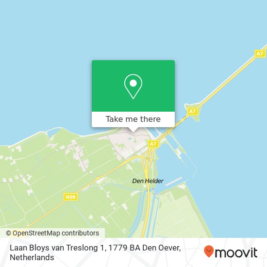 Laan Bloys van Treslong 1, 1779 BA Den Oever map