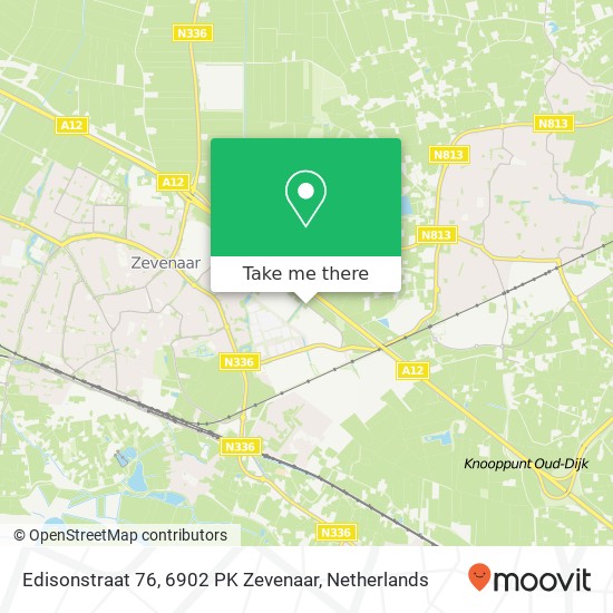 Edisonstraat 76, 6902 PK Zevenaar Karte