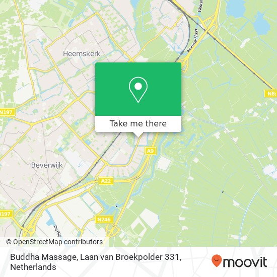 Buddha Massage, Laan van Broekpolder 331 Karte