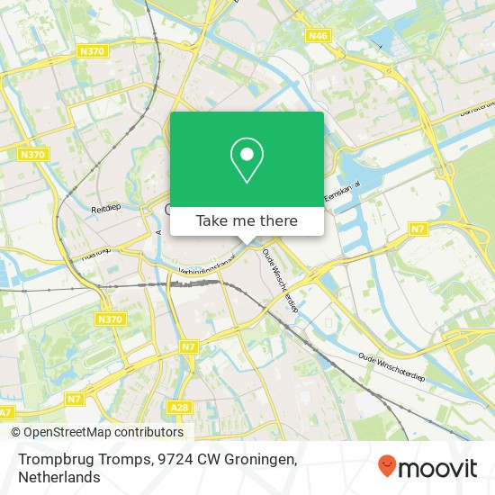 Trompbrug Tromps, 9724 CW Groningen map