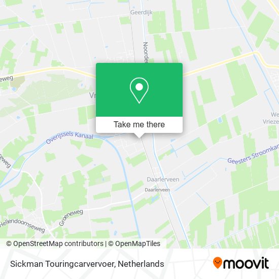 Sickman Touringcarvervoer map