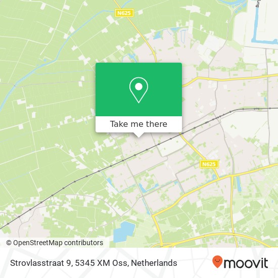 Strovlasstraat 9, 5345 XM Oss Karte