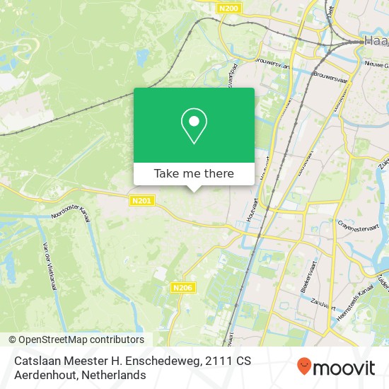 Catslaan Meester H. Enschedeweg, 2111 CS Aerdenhout map