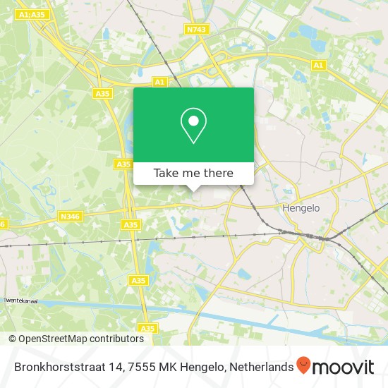 Bronkhorststraat 14, 7555 MK Hengelo Karte