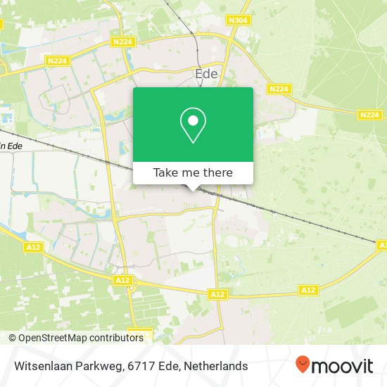 Witsenlaan Parkweg, 6717 Ede Karte