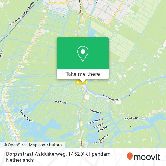 Dorpsstraat Aalduikerweg, 1452 XK Ilpendam map