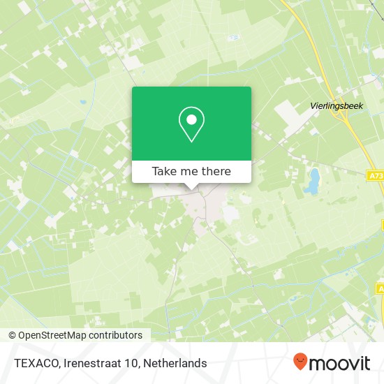 TEXACO, Irenestraat 10 map